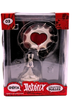 Asterix " Idefix Skulptur mit Sprechblase aus resin" von Plastoy